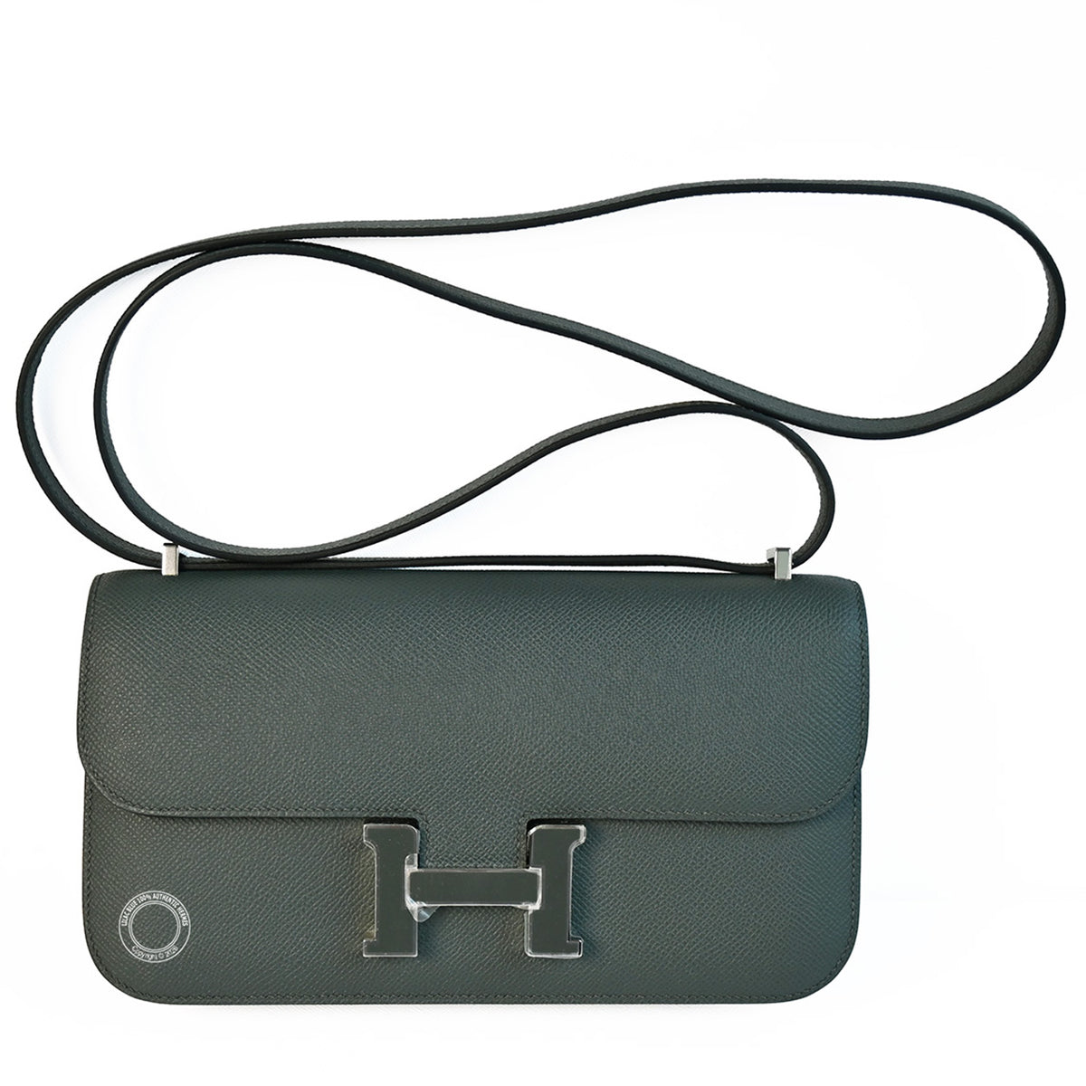 Hermès Constance 25cm Vert Mangrove Elan Epsom PHW/Enamel