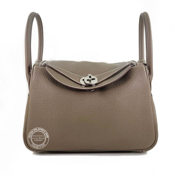 Hermès Lindy 26cm Etoupe Clemence PHW