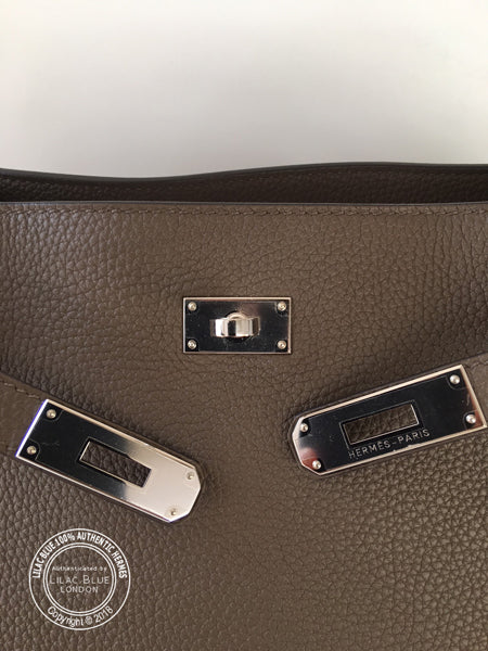 Hermès So Kelly 26cm Taupe Togo PHW - As New