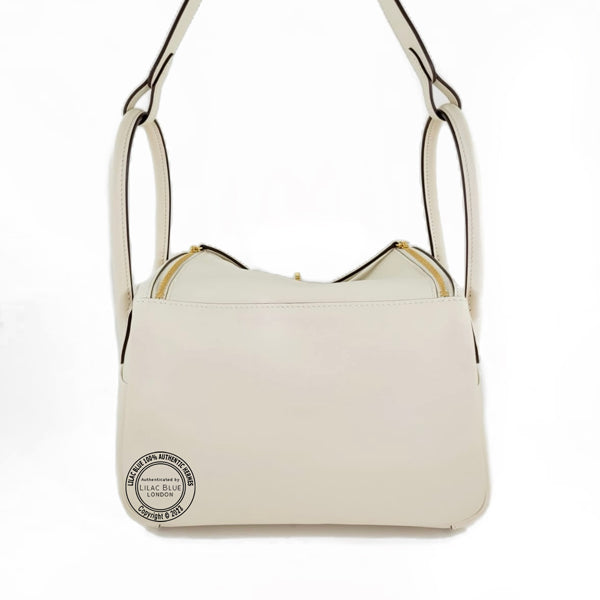 Hermes Lindy 26cm Nata/Lime Swift GHW