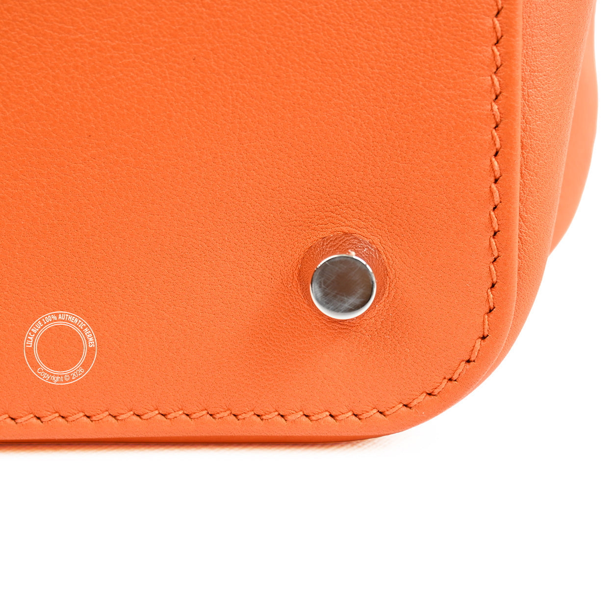 Hermès Toolbox 26cm Orange Poppy Evercolor PHW - Preloved