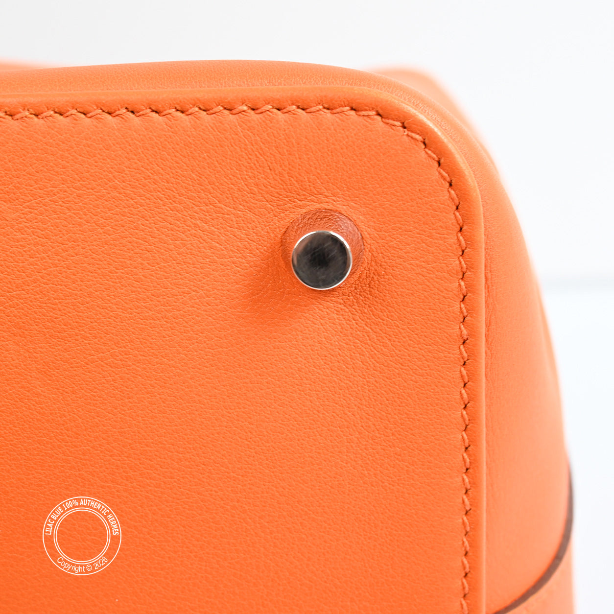 Hermès Toolbox 26cm Orange Poppy Evercolor PHW - Preloved