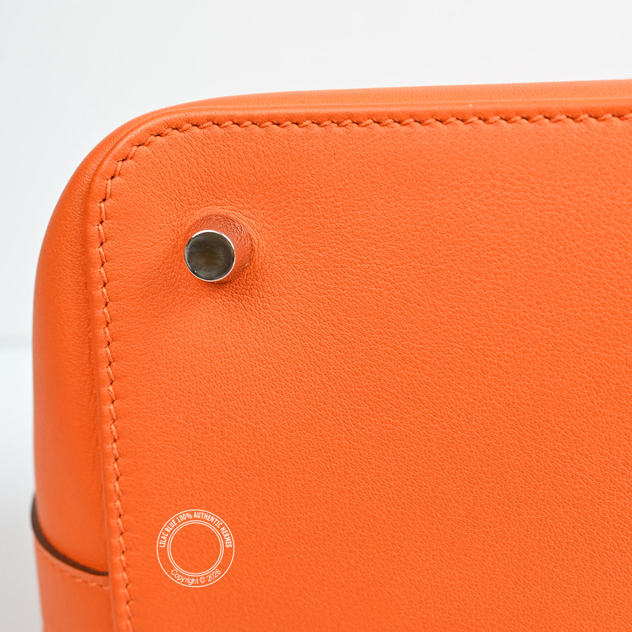 Hermès Toolbox 26cm Orange Poppy Evercolor PHW - Preloved