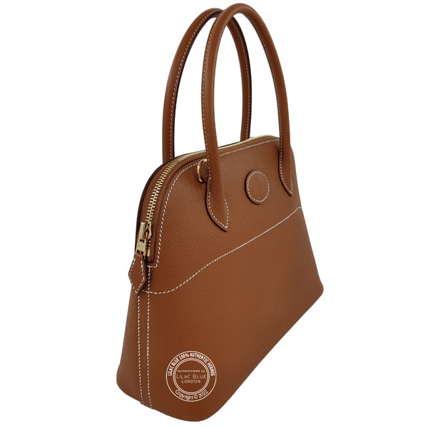 Hermès Bolide 27cm Gold Epsom GHW