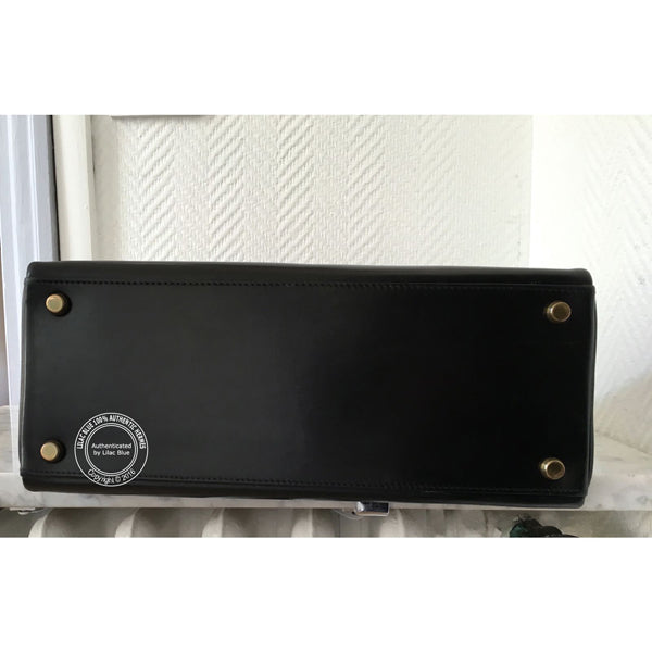 Hermès Kelly 28cm Black Box GHW - Vintage