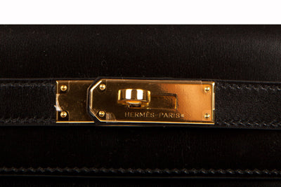 Hermès Kelly 28cm Black Box GHW