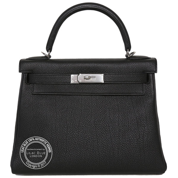 Hermes Kelly 28cm Black Togo PHW