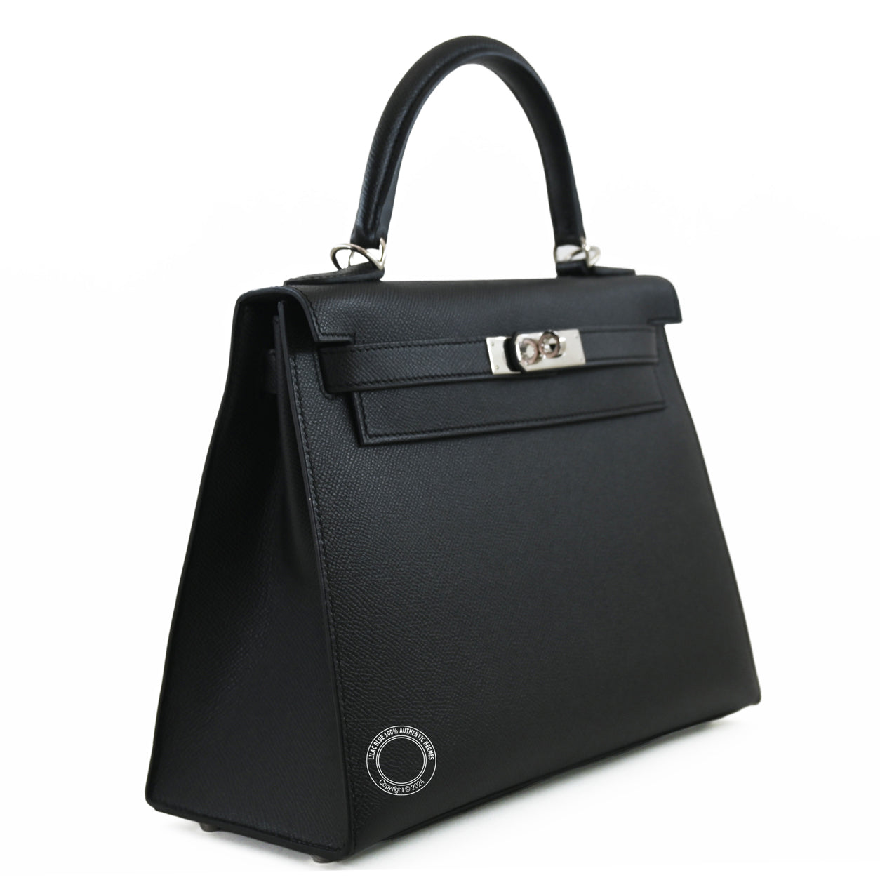 Hermès Kelly 28cm Black Epsom PHW - Preloved