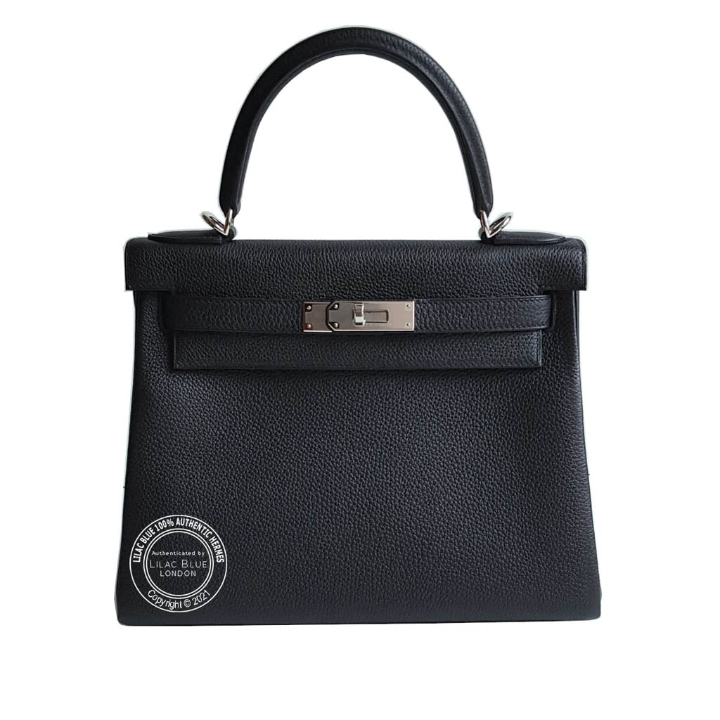 Hermes Kelly 28cm Black Togo PHW