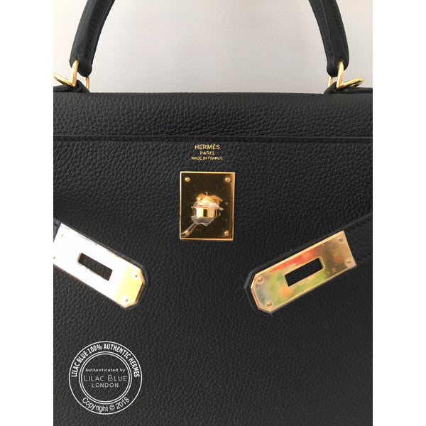 Hermès Kelly 28cm Black Togo GHW