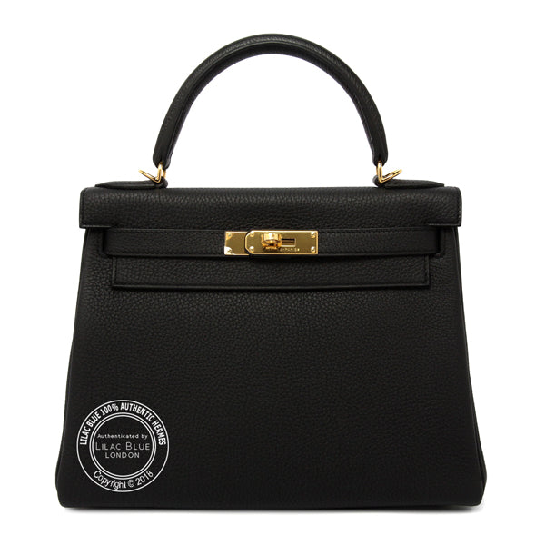 Hermès Kelly 28cm Black Togo GHW