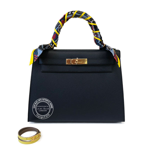 Hermès Kelly 28cm Bleu Indigo Epsom GHW