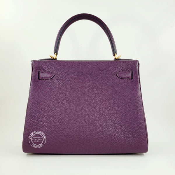 Hermès Kelly 28cm Cassis Togo GHW