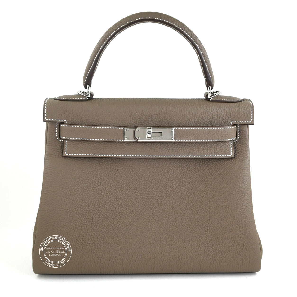 Hermès Kelly 28cm Etoupe Togo PHW