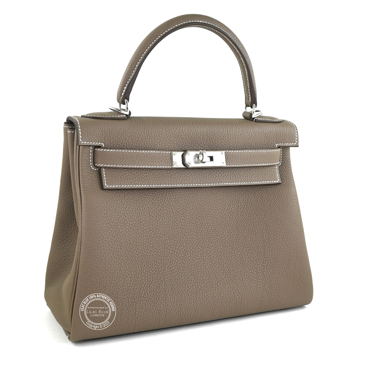 Hermès Kelly 28cm Etoupe Togo PHW