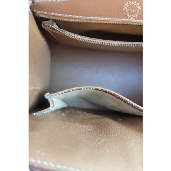 Hermès Kelly 28cm Natural Courchevel GHW - Vintage