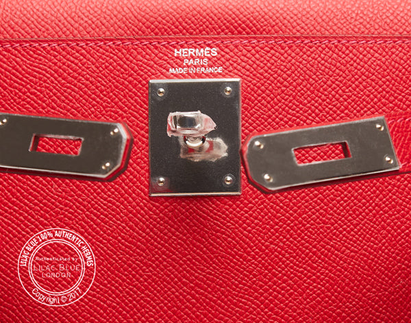 Hermès Kelly 28cm Rouge Casaque Epsom PHW