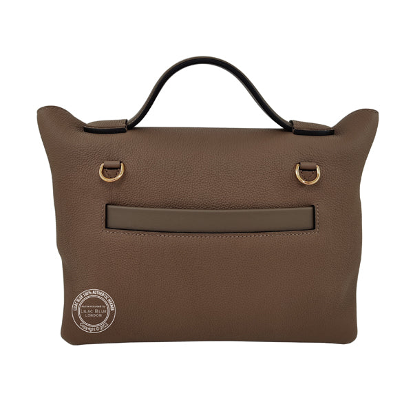 Hermès 24/24 29cm Beige de Weimar/Etoupe Maurice/Swift GHW