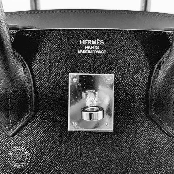 Hermès Birkin 30cm Black Sellier Madame PHW