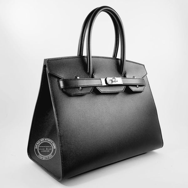 Hermès Birkin 30cm Black Sellier Madame PHW (Copy)