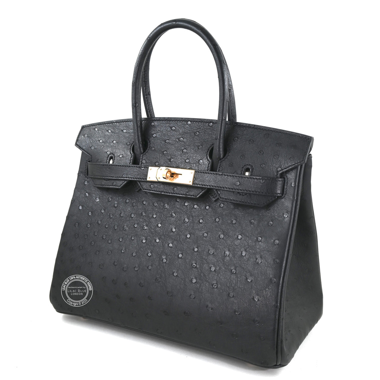 Hermès Birkin 30cm Black Ostrich RGHW