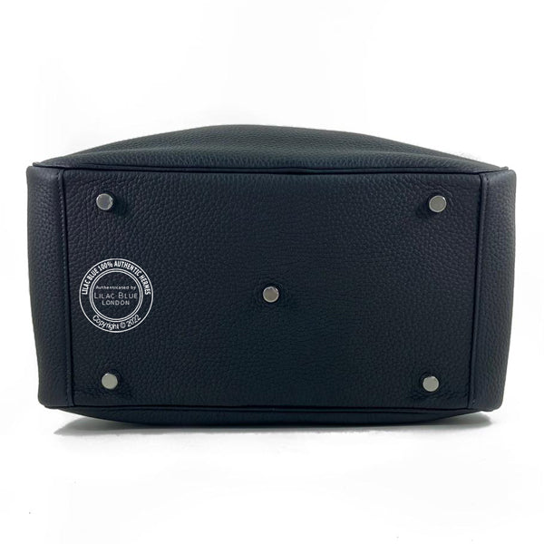 Hermès Lindy 30cm Black Clemence PHW