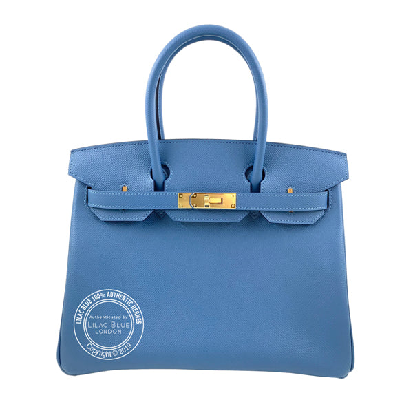 Hermès Birkin 30cm Bleu Azur Epsom GHW