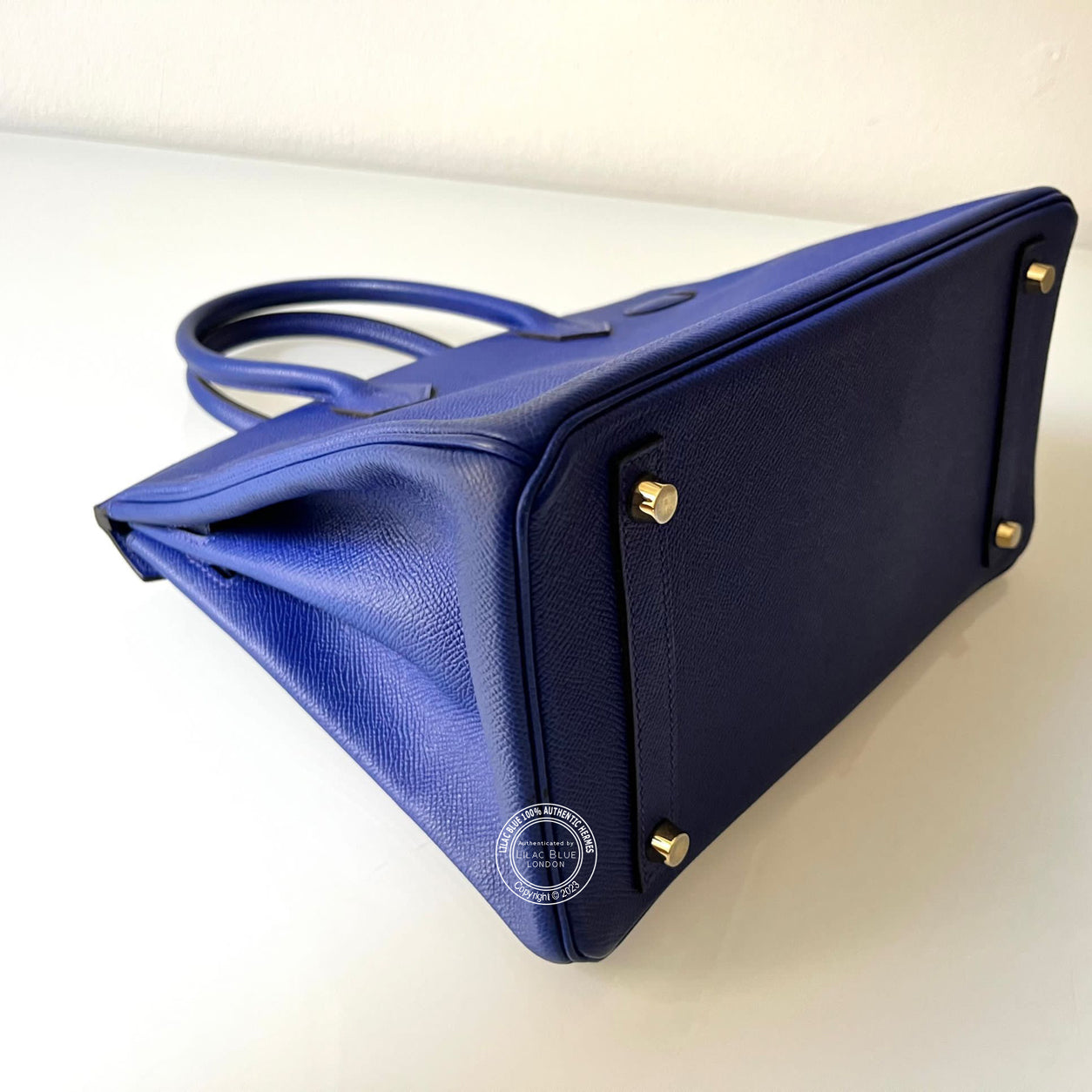 Hermès Birkin 30cm Bleu Electrique Epsom GHW - Preloved