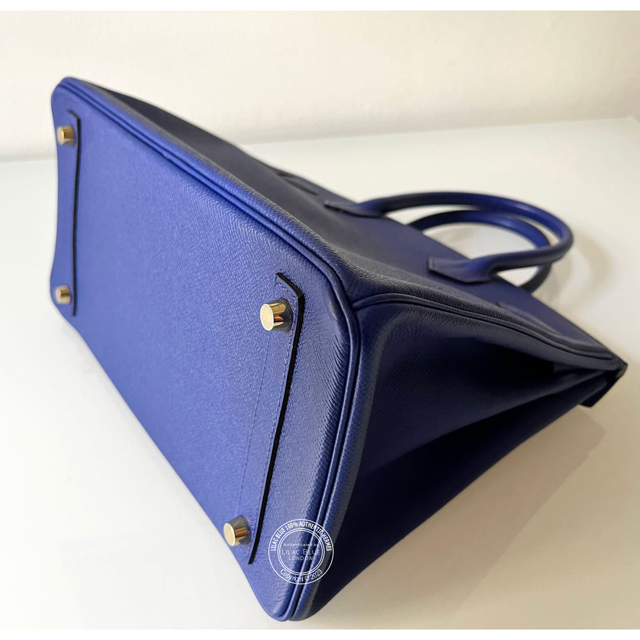 Hermès Birkin 30cm Bleu Electrique Epsom GHW - Preloved