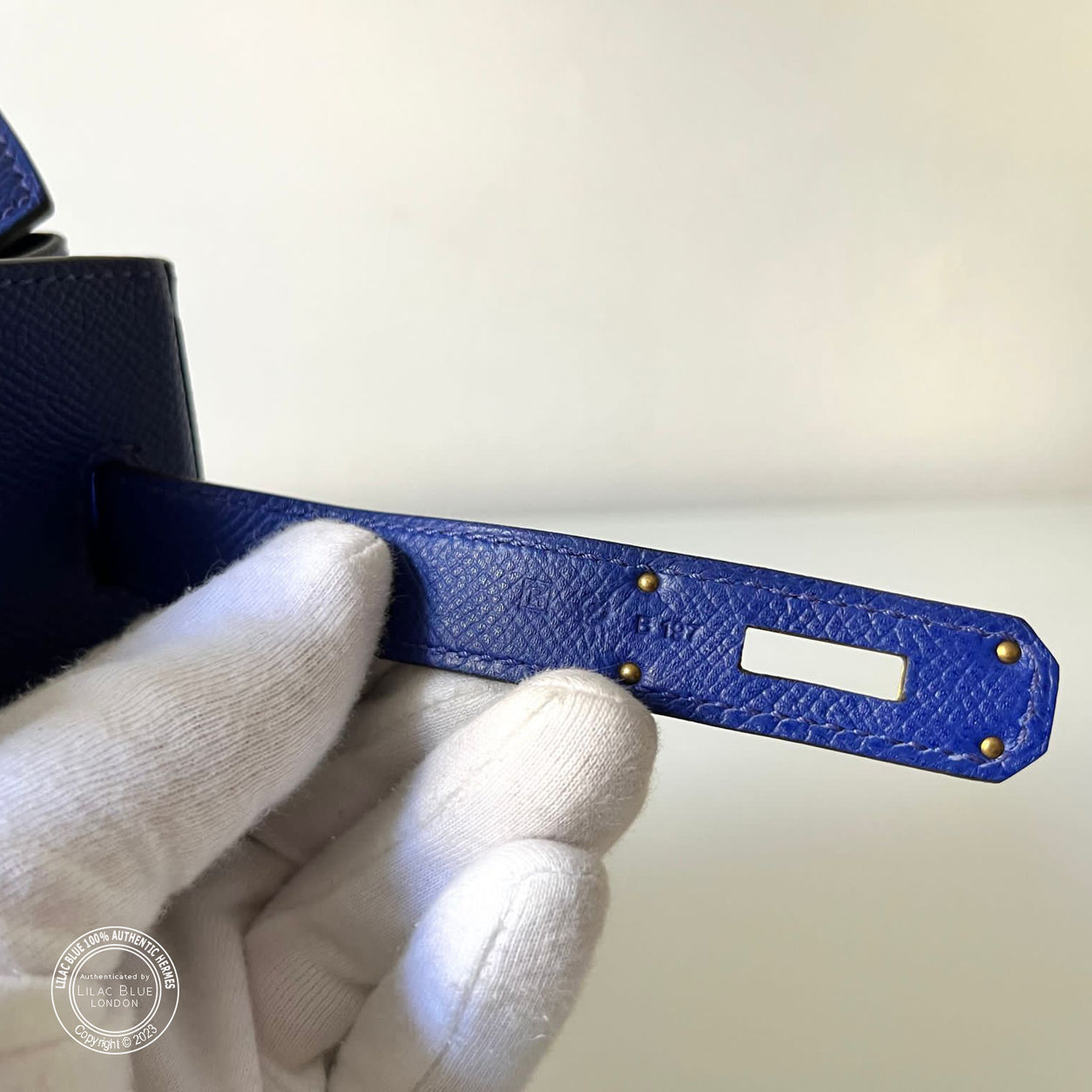 Hermès Birkin 30cm Bleu Electrique Epsom GHW - Preloved