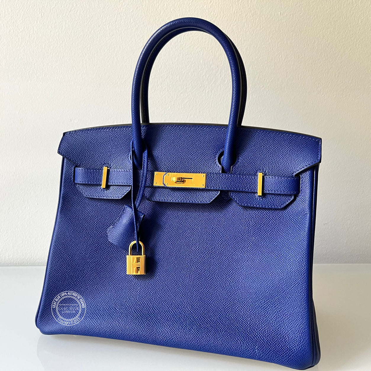 Hermès Birkin 30cm Bleu Electrique Epsom GHW - Preloved