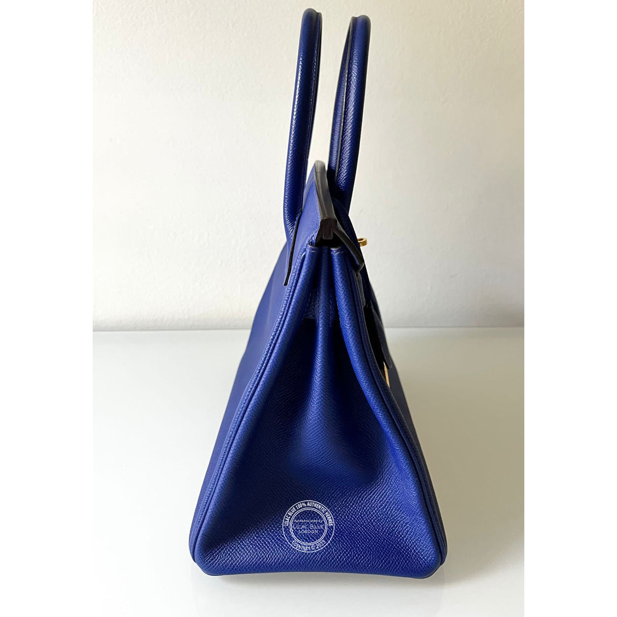 Hermès Birkin 30cm Bleu Electrique Epsom GHW - Preloved