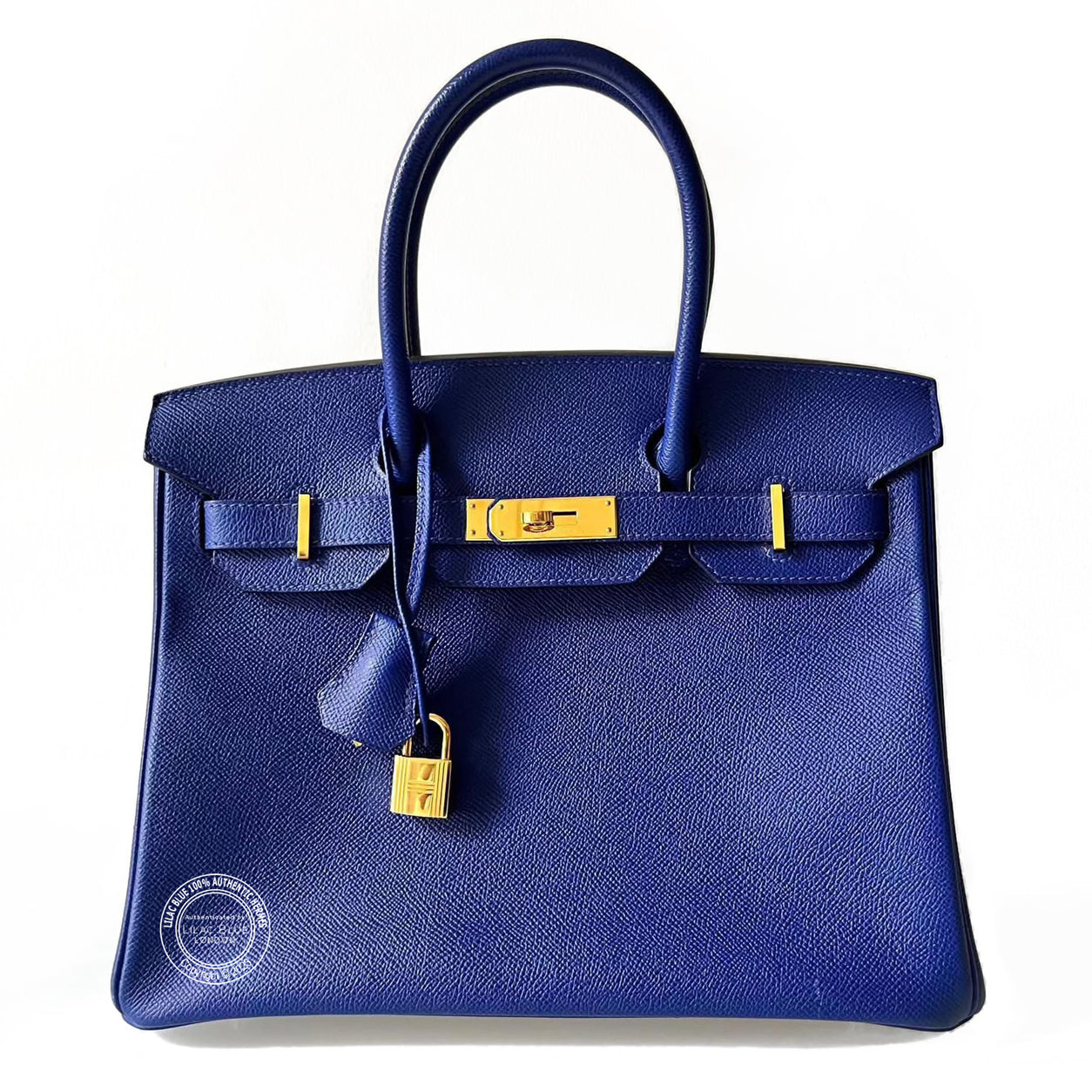 Hermès Birkin 30cm Bleu Electrique Epsom GHW - Preloved