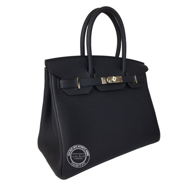Hermès Birkin 30cm Bleu Nuit Togo PHW
