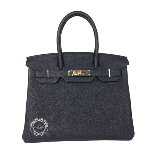 Hermès Birkin 30cm Bleu Nuit Togo PHW