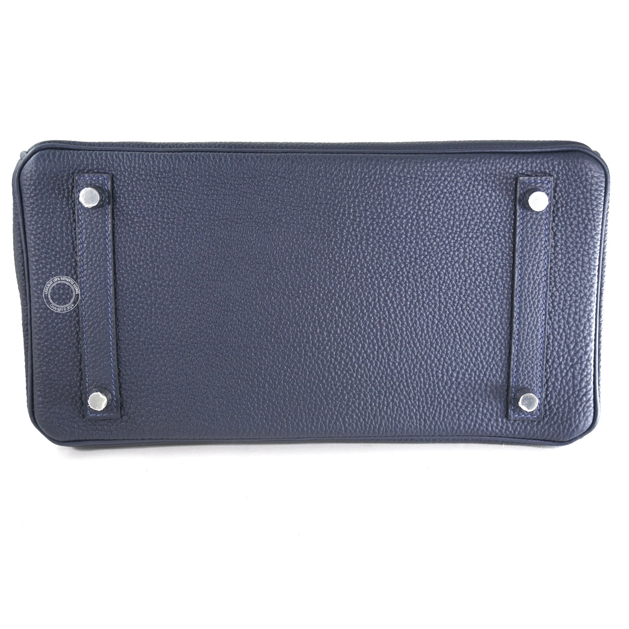 Hermès Birkin 30cm Bleu Nuit/Orange Poppy Verso Togo PHW