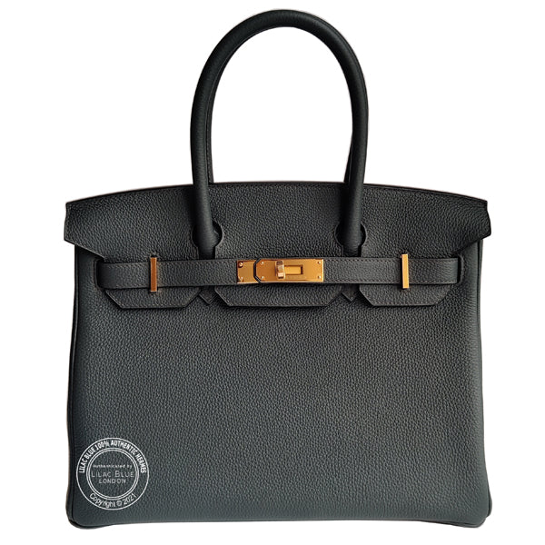 Hermès Birkin 30cm Bleu Orage Togo GHW