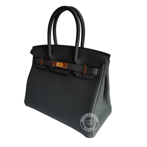 Hermès Birkin 30cm Bleu Orage Togo GHW
