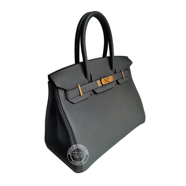 Hermès Birkin 30cm Bleu Orage Togo GHW