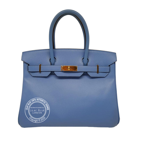 Hermès Birkin 30cm Bleu Paradis Epsom GHW - Preloved