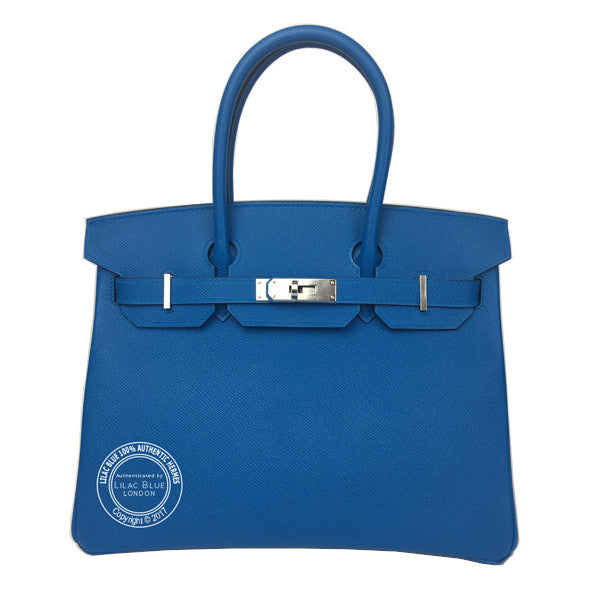 Hermès Birkin 30cm Bleu Zanzibar Epsom PHW