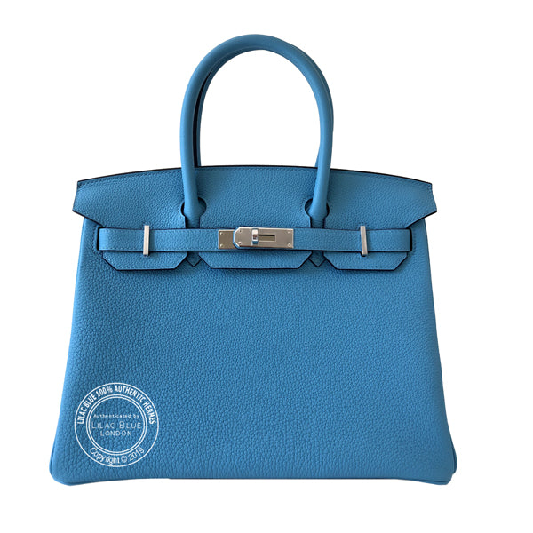 Hermès Birkin 30cm Bleu du Nord Togo PHW
