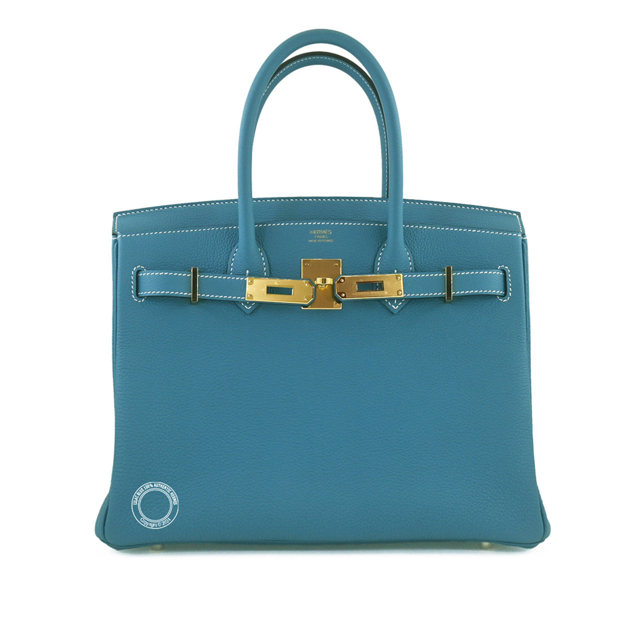 Hermès Birkin 30cm Blue Jean Togo GHW