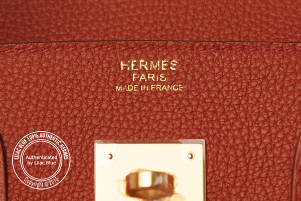 Hermès Birkin 30cm Brique Togo GHW