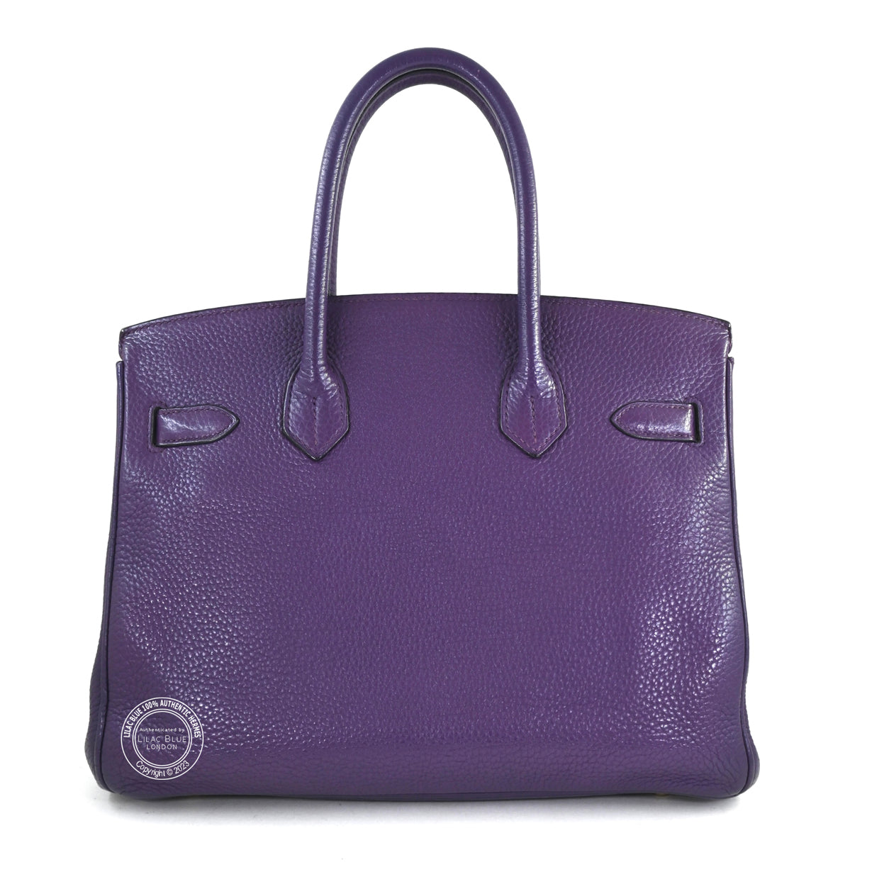 Hermes Birkin 30cm Cassis Clemence GHW - Preloved