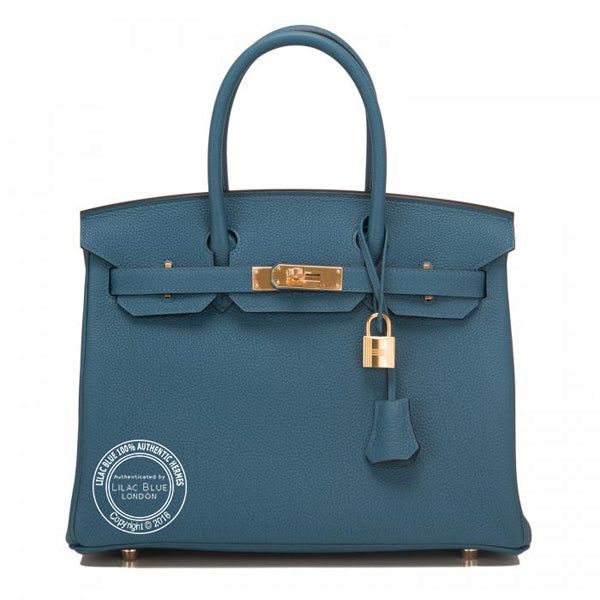 Hermès Birkin 30cm Cobalt Togo GHW