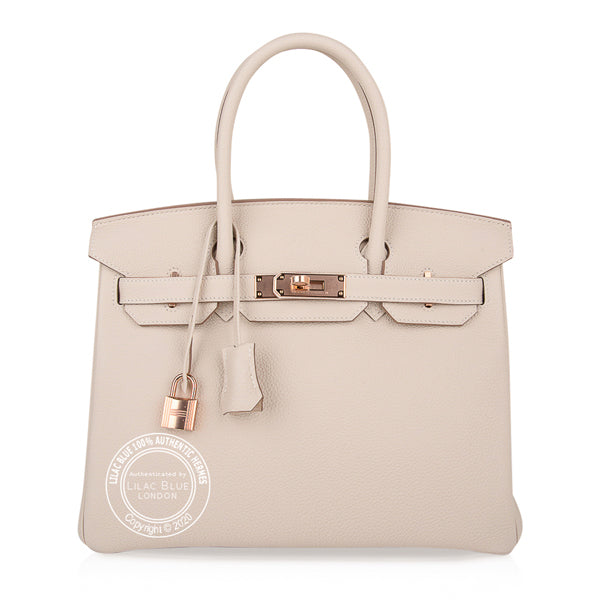 Hermès Birkin 30cm Craie Togo RGHW