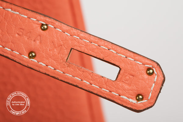 Hermès Birkin 30cm Crevette Togo GHW