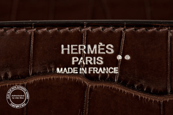 Hermès Birkin 30cm Ebene Matte Croc PHW