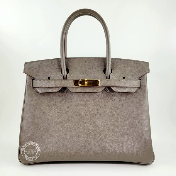 Hermès Birkin 30cm Etain Epsom GHW - Preloved